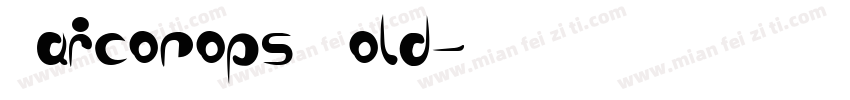 Saicorops Bold字体转换
